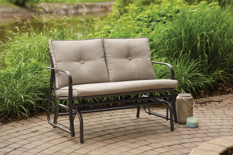 Living Accents 2 person Steel Jefferson Glider Gray
